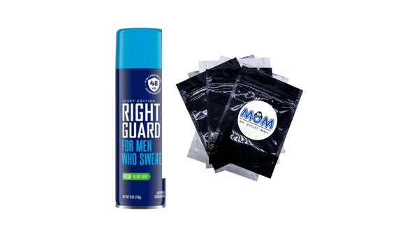 Sport Antiperspirant & Deodorant for Men, 48-Hour Protection Spray, Fresh Scent - 1 pack - 6 oz per pack - plus 3 My Outlet Mall Resealable Storage Pouches