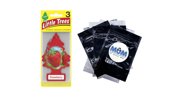 Air Freshener Strawberry Fragrance, 3 Count - 1 pack - plus 3 My Outlet Mall Resealable Storage Pouches
