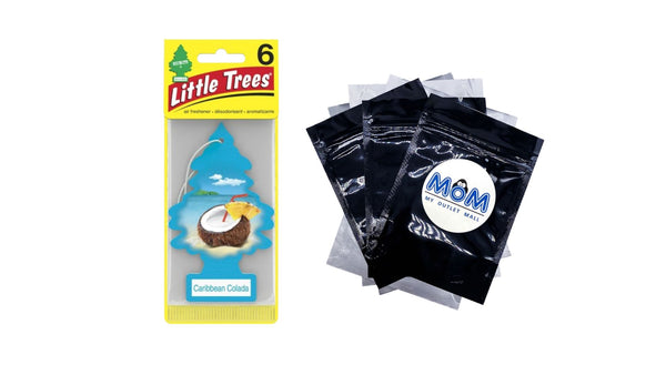 Air Freshener Caribbean Colada Fragrance 6 count - 1 pack - plus 3 My Outlet Mall Resealable Storage Pouches
