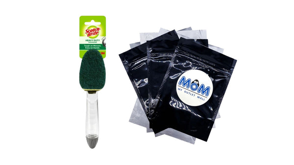 Heavy Duty Dishwand, Soap Dispensing - 1 pack - plus 3 My Outlet Mall Resealable Storage Pouches