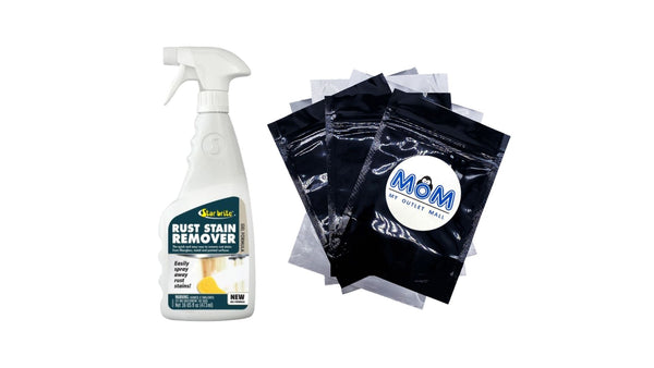 Rust Stain Remover - 1 pack - 16 oz per pack - plus 3 My Outlet Mall Resealable Storage Pouches
