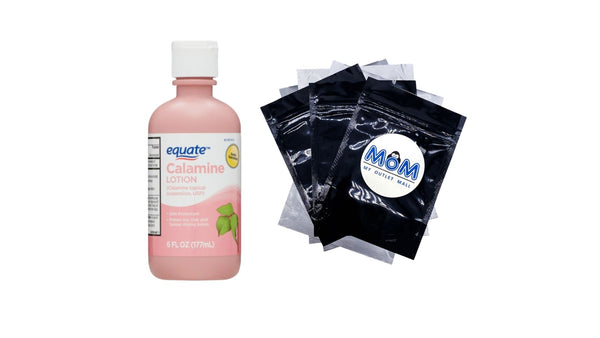 Calamine Lotion for Itching and Rash Relief - 1 pack - 6 fl. oz per pack - plus 3 My Outlet Mall Resealable Storage Pouches