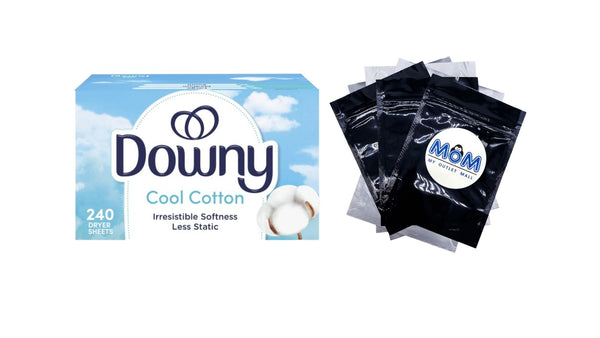 Fabric Softener Dryer Sheets, Cool Cotton Scent - 1 pack - 240 Count - plus 3 My Outlet Mall Resealable Storage Pouches