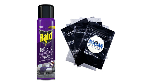 Bed Bug Killer Foaming Spray, Treatment to Kill Pyrethroid-resistant Bed Bugs - 1 pack - 16.5 oz per pack - plus 3 My Outlet Mall Resealable Storage Pouches