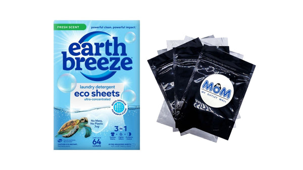Laundry Detergent Sheets, Fresh Scent Eco Sheets, 64 Loads - 1 pack - 32 count per pack plus 3 My Outlet Mall Resealable Storage Pouches