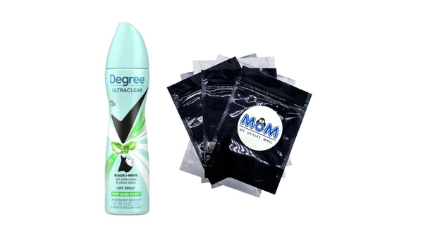 Ultra Clear Antiperspirant Deodorant Spray for Women Aloe Scent with Anti White Marks - 1 pack - 3.8 oz per pack - plus 3 My Outlet Mall Resealable Storage Pouches