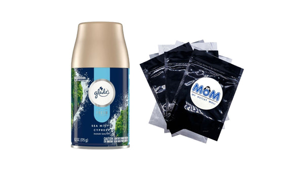 Automatic Spray Air Freshener Refills, Sea Mist & Cypress, Fresh Collection - 1 pack - 6.2 oz per pack - plus 3 My Outlet Mall Resealable Storage Pouches