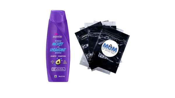 Miracle Moist Shampoo for All Hair Types with Avocado, Moisturizing, Paraben Free - 1 pack - 12.1 oz per pack - plus 3 My Outlet Mall Resealable Storage Pouches