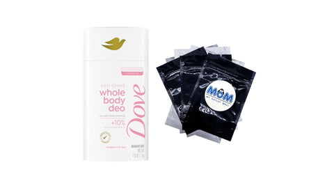 Aluminum Free Whole Body Deo Anti-Chafe Deodorant Stick for Women Raspberry & Rose - 1 pack - 2.6 oz per pack - plus 3 My Outlet Mall Resealable Storage Pouches