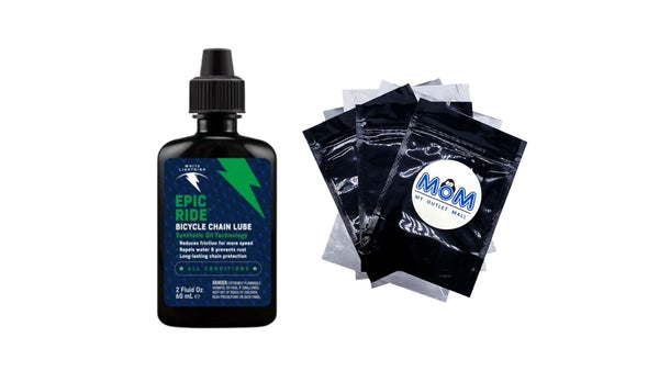 Epic Ride All-Weather Bicycle Chain Lube - 1 pack - 2 oz per pack - plus 3 My Outlet Mall Resealable Storage Pouches