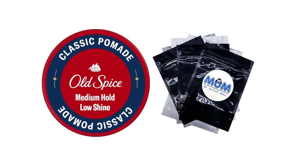 Classic Pomade for Men, Medium Hold, Low Shine, Men's Hair Styling Pomade - 1 pack - 2.22 oz per pack - plus 3 My Outlet Mall Resealable Storage Pouches