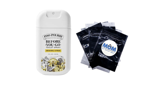Original Citrus Pocket Sprayer, Lemon + Bergamot + Lemongrass, Before-You-Go Toilet Spray - 1 pack - 1 oz per pack - plus 3 My Outlet Mall Resealable Storage Pouches