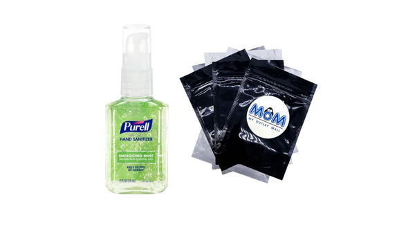 Advanced Hand Sanitizer Energizing Mint, Infused with Essential Oils, Pump Bottle - 1 pack - 2oz per pack - plus 3 My Outlet Mall Resealable Storage Pouches