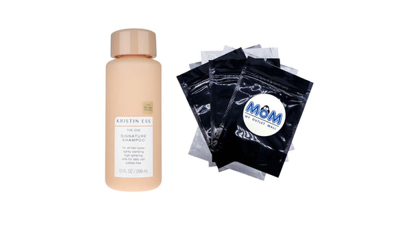 Signature Shampoo with Castor Oil for Moisture + Strengthening + Repairing, Sulfate Free Shampoo - 1 pack - 10 oz per pack - plus 3 My Outlet Mall Resealable Storage Pouches
