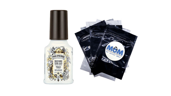 Original Citrus , Lemon + Bergamot + Lemongrass Before-You-Go Toilet Spray - 1 pack - 2 oz per pack - plus 3 My Outlet Mall Resealable Storage Pouches