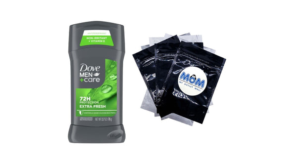 Men+Care Antiperspirant Deodorant Stick for Men Extra Fresh with Moisturizing Cream Citrus Scent - 1 pack - 2.7 oz per pack - plus 3 My Outlet Mall Resealable Storage Pouches