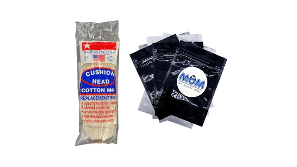 Cushion Head Cotton Mop - 1 pack - plus 3 My Outlet Mall Resealable Storage Pouches