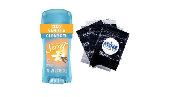 Fresh Clear Gel Antiperspirant Deodorant for Women, Cozy Vanilla Scent - 1 pack - 2.6 oz per pack - plus 3 My Outlet Mall Resealable Storage Pouches