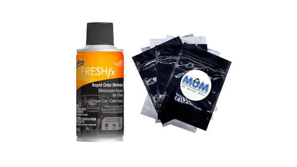 Fresh Fx Rapid Odor Eliminator New Car Scent - 1 pack - 1.5 oz per pack - plus 3 My Outlet Mall Resealable Storage Pouches