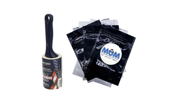 Extreme Stick USA All-Purpose 100 Layer Lint Roller - 1 pack - plus 3 My Outlet Mall Resealable Storage Pouches