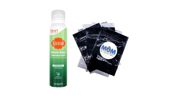 Whole Body Women’s Deodorant Invisible Spray Aluminum Free, Fresh Alpine Scent - 1 pack - 3.6 oz per pack - plus 3 My Outlet Mall Resealable Storage Pouches