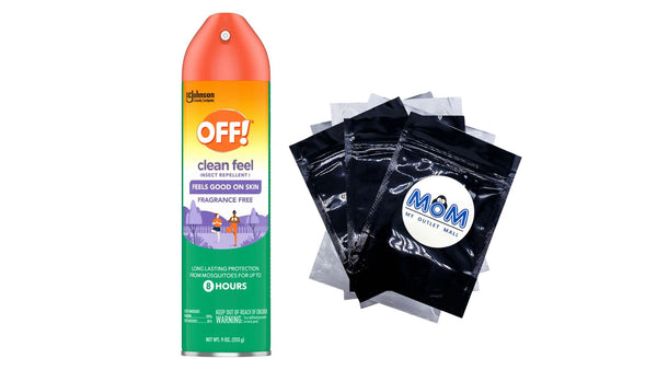 Clean Feel  Mosquito Repellent Aerosol Bug Spray - 1 pack - 9 oz per pack - plus 3 My Outlet Mall Resealable Storage Pouches