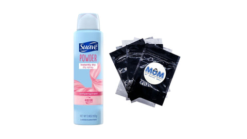 Dry Spray Instantly Dry Powder Antiperspirant Deodorant - 1 pack - 3.8 oz per pack - plus 3 My Outlet Mall Resealable Storage Pouches