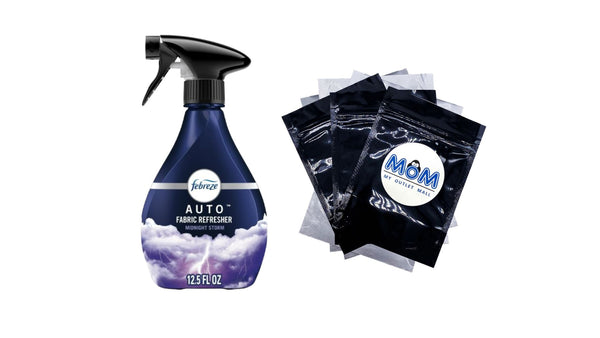 Auto Car Fabric Spray, Odor Fighting Air Freshener, Midnight Storm - 1 pack - 12.5 fl oz per pack - plus 3 My Outlet Mall Resealable Storage Pouches
