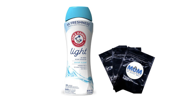 Light In-Wash Scent Booster, Laundry Scent Booster Crisp Clean Scent- 1 pack - 24 oz per pack - plus 3 My Outlet Mall Resealable Storage Pouches
