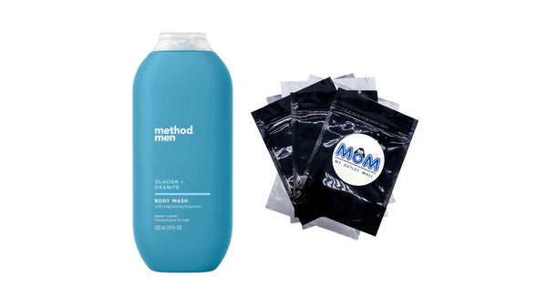 Men Body Wash, Glacier + Granite - 1 pack - 18 oz per pack - plus 3 My Outlet Mall Resealable Storage Pouches