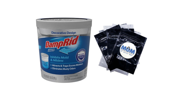 Refillable Moisture Absorber Fragrance Free - 1 pack - 10.5 oz per pack - plus 3 My Outlet Mall Resealable Storage Pouches