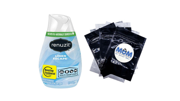 Adjustable Gel Air Freshener Cone Linen Escape Scent - 1 pack - 7oz per pack - plus 3 My Outlet Mall Resealable Storage Pouches