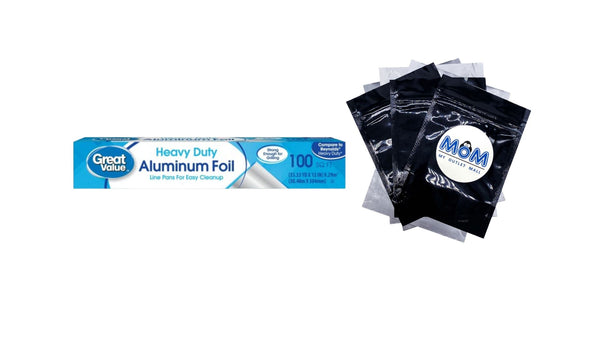 Heavy Duty Aluminum Foil, 100 Sq ft - 1 pack - plus 3 My Outlet Mall Resealable Storage Pouches