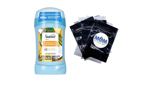 Antiperspirant Deodorant For Women, 48hr Protection, Tropical Paradise - 1 pack - 1.2 oz per pack - plus 3 My Outlet Mall Resealable Storage Pouches