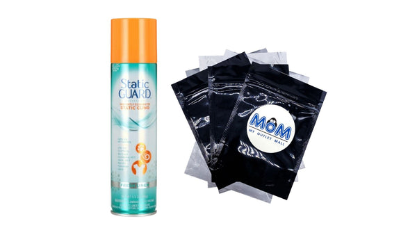 Anti-Static Spray, Fresh Linen Scent, Spray Can - 1 pack - 5.5 oz per pack - plus 3 My Outlet Mall Resealable Storage Pouches