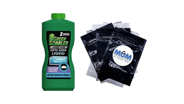 Industrial Strength Septic Tank Treatment Liquid 2 Month Supply - 1 pack - 32 fl oz per pack - plus 3 My Outlet Mall Resealable Storage Pouches