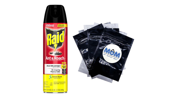 Ant and Roach Insect Killer, Aerosol Insecticide Spray, Lemon Scent - 1 pack - 17.5 oz per pack - plus 3 My Outlet Mall Resealable Storage Pouches