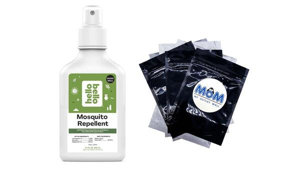 Mosquito Repellent, Made with Natural Lemongrass and Peppermint Oils - 1 pack - 6.7 oz per pack - plus 3 My Outlet Mall Resealable Storage Pouches