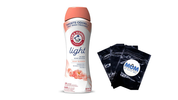 Light In-Wash Scent Booster, No Heavy Perfumes, No Dyes, No Parabens, Peony Blossom Scent- 1 pack - 24 oz per pack - plus 3 My Outlet Mall Resealable Storage Pouches