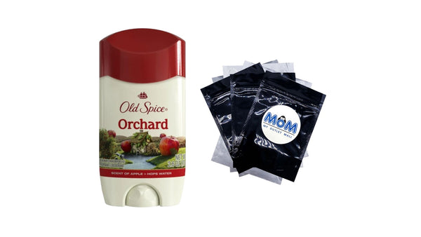 Antiperspirant Deodorant for Men in Orchard, 24/7 Lasting Freshness and Sweat Protection - 1 pack - 2.6 oz per pack - plus 3 My Outlet Mall Resealable Storage Pouches