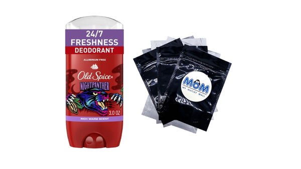 Aluminum Free Men's Deodorant, Invisible Solid Stick, NightPanther, Rich Warm Scent - 1 pack - 3 oz per pack - plus 3 My Outlet Mall Resealable Storage Pouches
