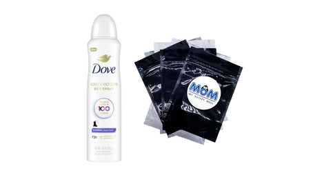 Advanced Care Long Lasting Antiperspirant Deodorant Dry Spray, Sheer Fresh - 1 pack - 3.8 oz per pack - plus 3 My Outlet Mall Resealable Storage Pouches