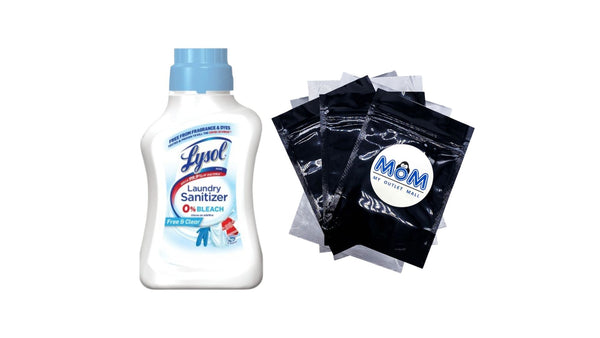 Laundry Sanitizer Additive, Odor Eliminating Liquids for Clothes and Linens, Unscented - 1 pack - 41 oz per pack - plus 3 My Outlet Mall Resealable Storage Pouches