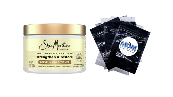 Jamaican Black Castor Oil Strengthen & Restore Leave-in Conditioner All Hair - 1 pack - 11.5 oz per pack - plus 3 My Outlet Mall Resealable Storage Pouches