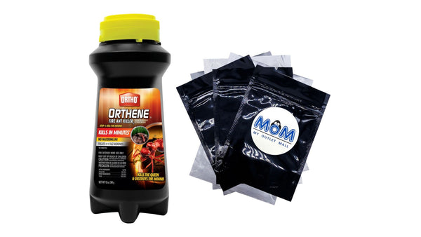 Orthene Fire Ant Killer1, Kills Queen, Destroys up to 162 Mounds - 1 pack - 12 oz per pack - plus 3 My Outlet Mall Resealable Storage Pouches