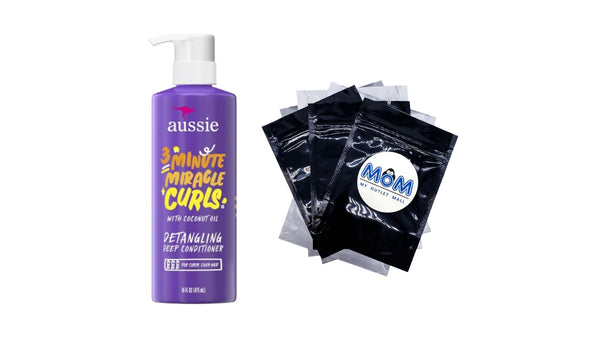 3 Minute Miracle Curls Conditioner, for All Hair Types, Paraben Free - 1 pack - 16Fl oz per pack - plus 3 My Outlet Mall Resealable Storage Pouches