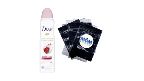 Advanced Care Long Lasting Women's Antiperspirant Deodorant Spray, Revive Pomegranate - 1 pack - 3.8 oz per pack - plus 3 My Outlet Mall Resealable Storage Pouches