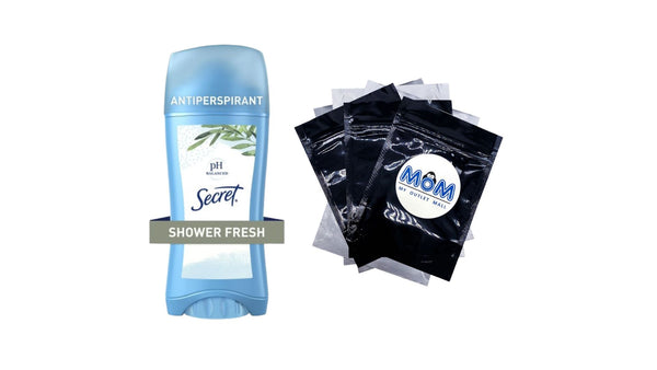 Invisible Solid Antiperspirant Deodorant, Shower Fresh - 1 pack - 2.6 oz per pack - plus 3 My Outlet Mall Resealable Storage Pouches