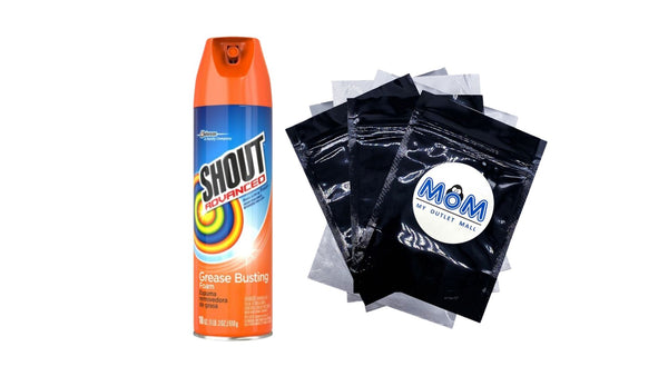 Advanced Grease Busting Foam, Laundry Stain Remover - 1 pack - 18 oz per pack plus 3 My Outlet Mall Resealable Storage Pouches