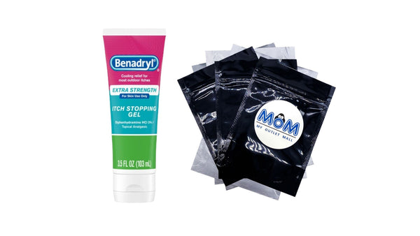 Extra Strength Anti-Itch Topical Analgesic Gel - 1 pack - 3.5 fl oz per pack - plus 3 My Outlet Mall Resealable Storage Pouches